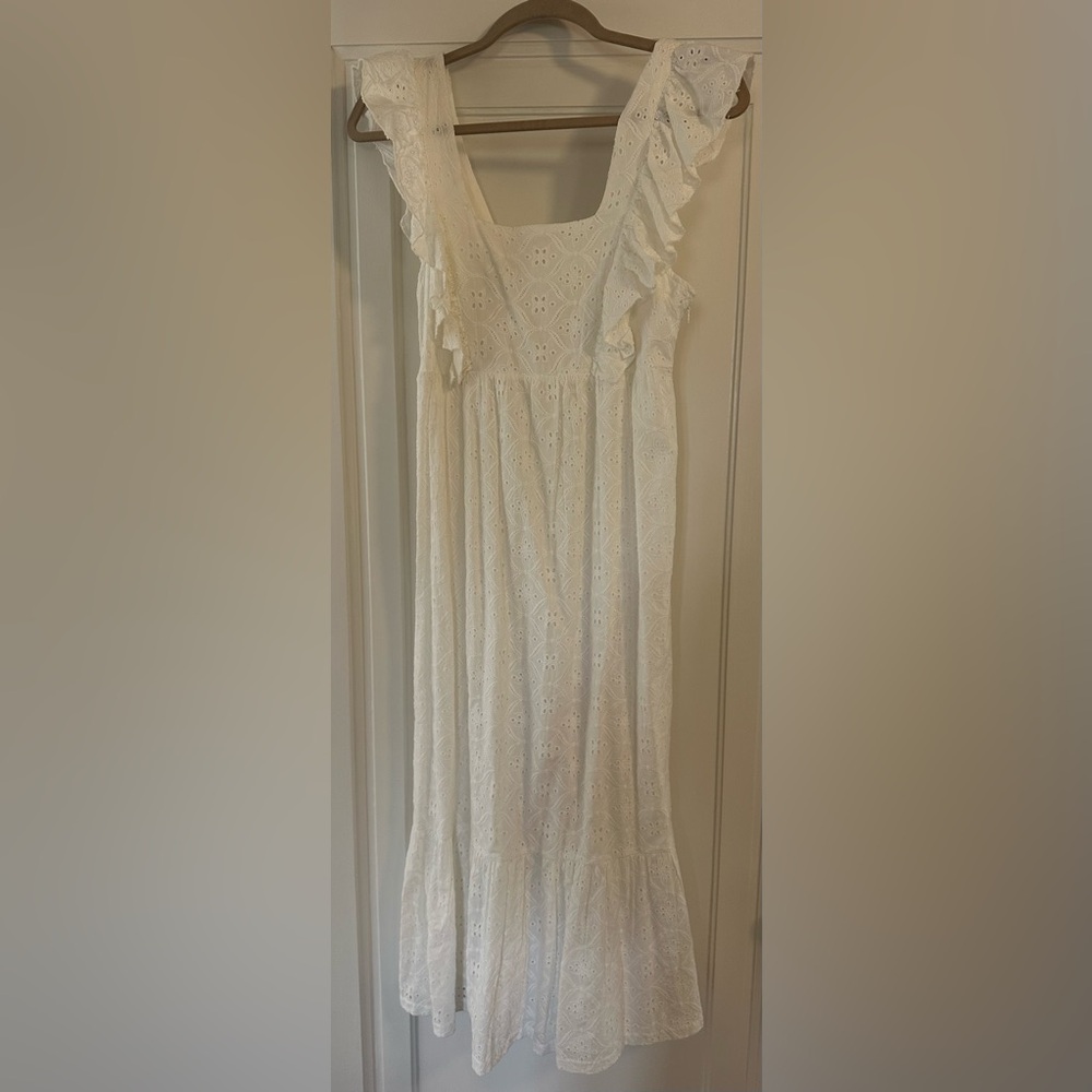 BA&SH Eyelet MIDI Dress